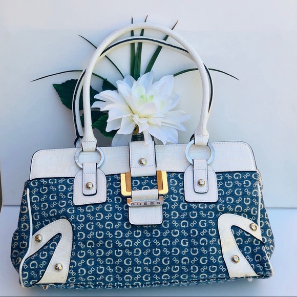 Guess Handbags - Guess | Blue & White Purse